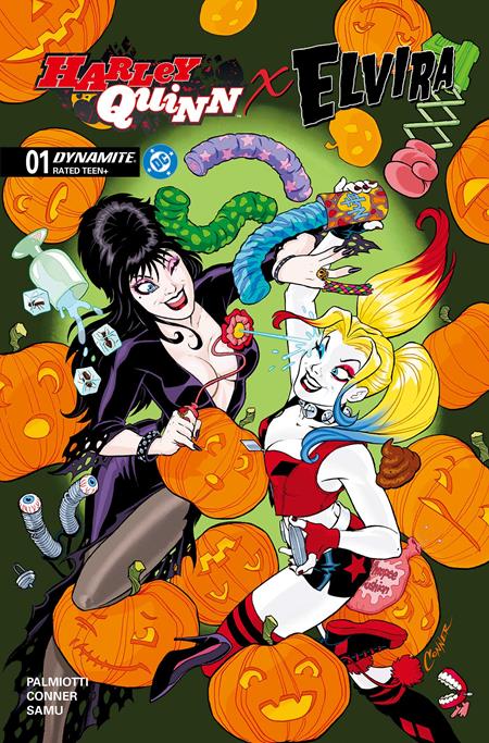 HARLEY QUINN X ELVIRA (2025) #1 CVR F AMANDA CONNER FOIL VAR