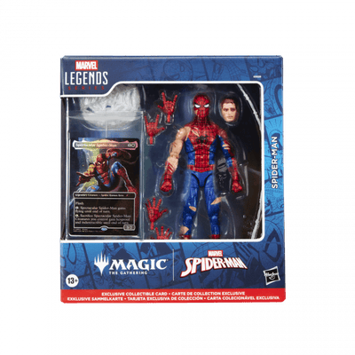 MARVEL LEGENDS SERIES X MAGIC THE GATHERING BATTLE DAMAGED SPIDER-MAN AF