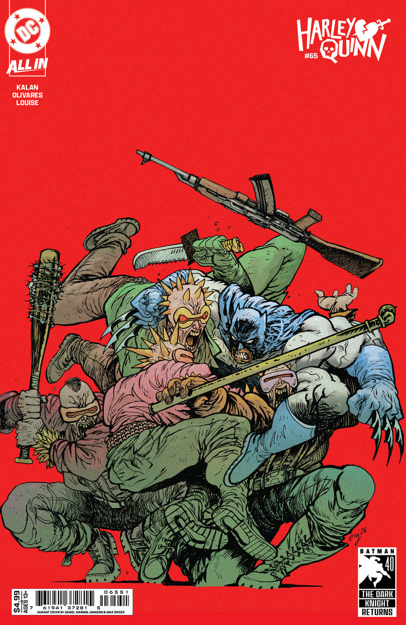 HARLEY QUINN (2021) #65 CVR E DANIEL WARREN JOHNSON DARK KNIGHT RETURNS 40TH ANNIVERSARY CARD STOCK VAR
