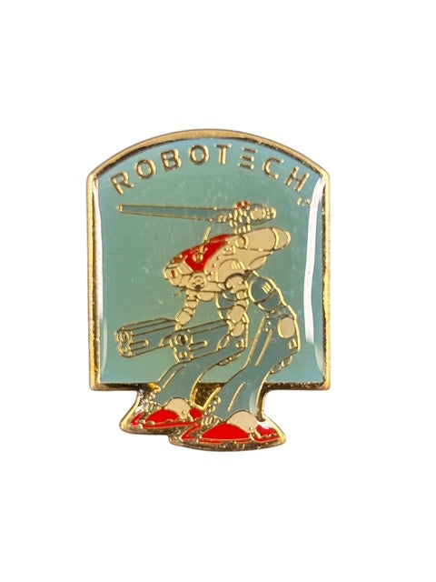 VINTAGE ROBOTECH METAL BADGE (1985) ZENTRAEDI OFFICERS BATTLE POD
