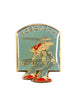 VINTAGE ROBOTECH METAL BADGE (1985) ZENTRAEDI OFFICERS BATTLE POD