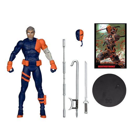 DC DIRECT 7IN WV6 DEATHSTROKE REBIRTH AF W/COMIC