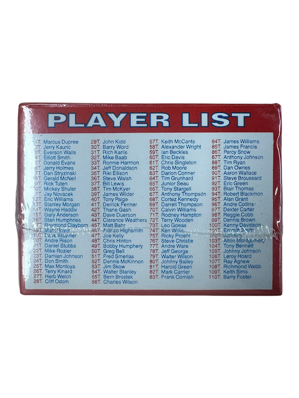 1990 SCORE NFL FOOTBALL ROOKIE & TRADED 110 PLAYER CARD SET *EMMITT SMITH RC*