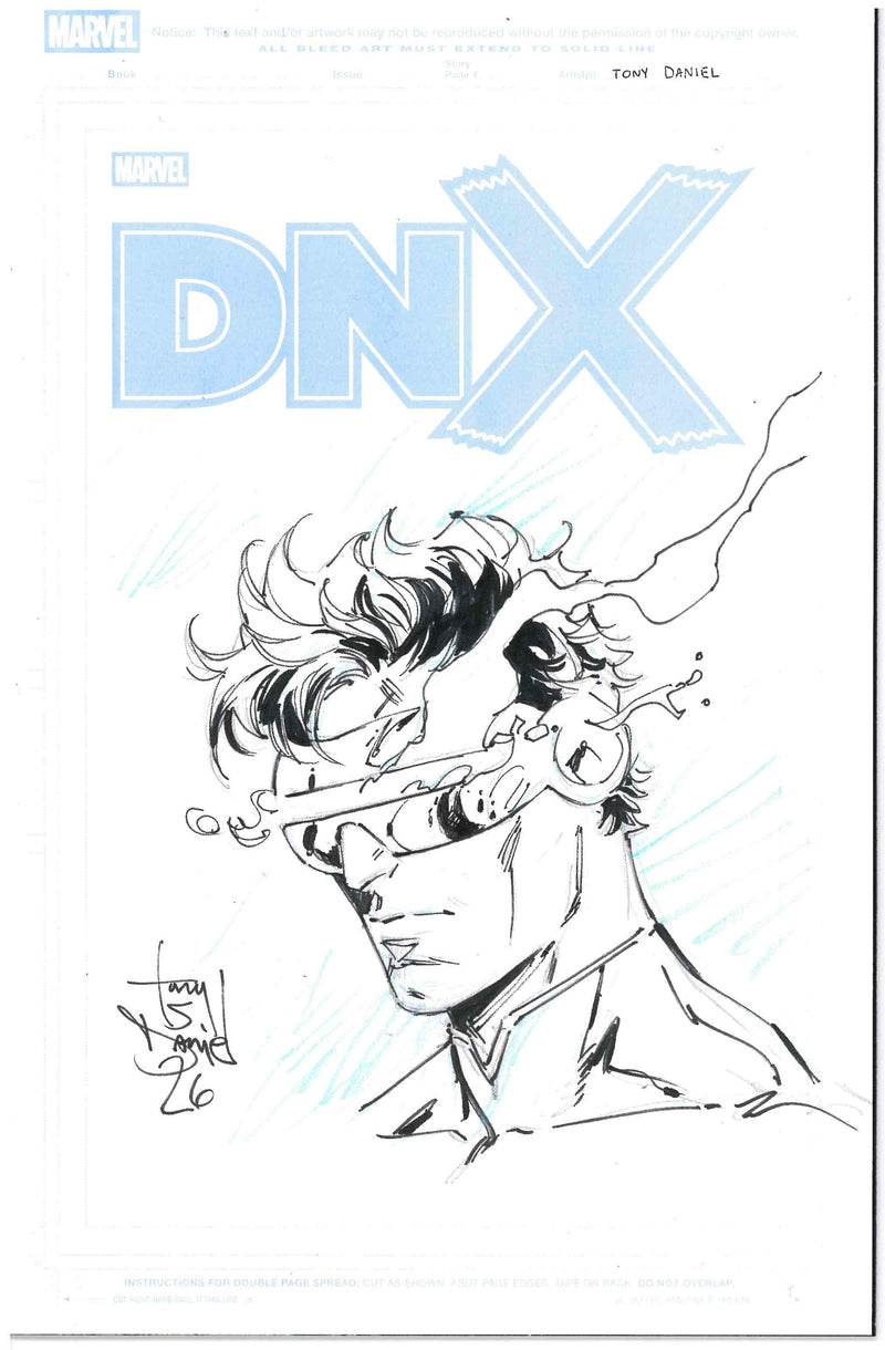 DNX (2026) #1 TRUE BELIEVERS TONY DANIELS ORIGINAL SKETCH BLIND BAG VAR