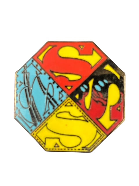 VINTAGE REIGN OF THE SUPERMAN COMMEMORATIVE ENAMEL PIN (1993)