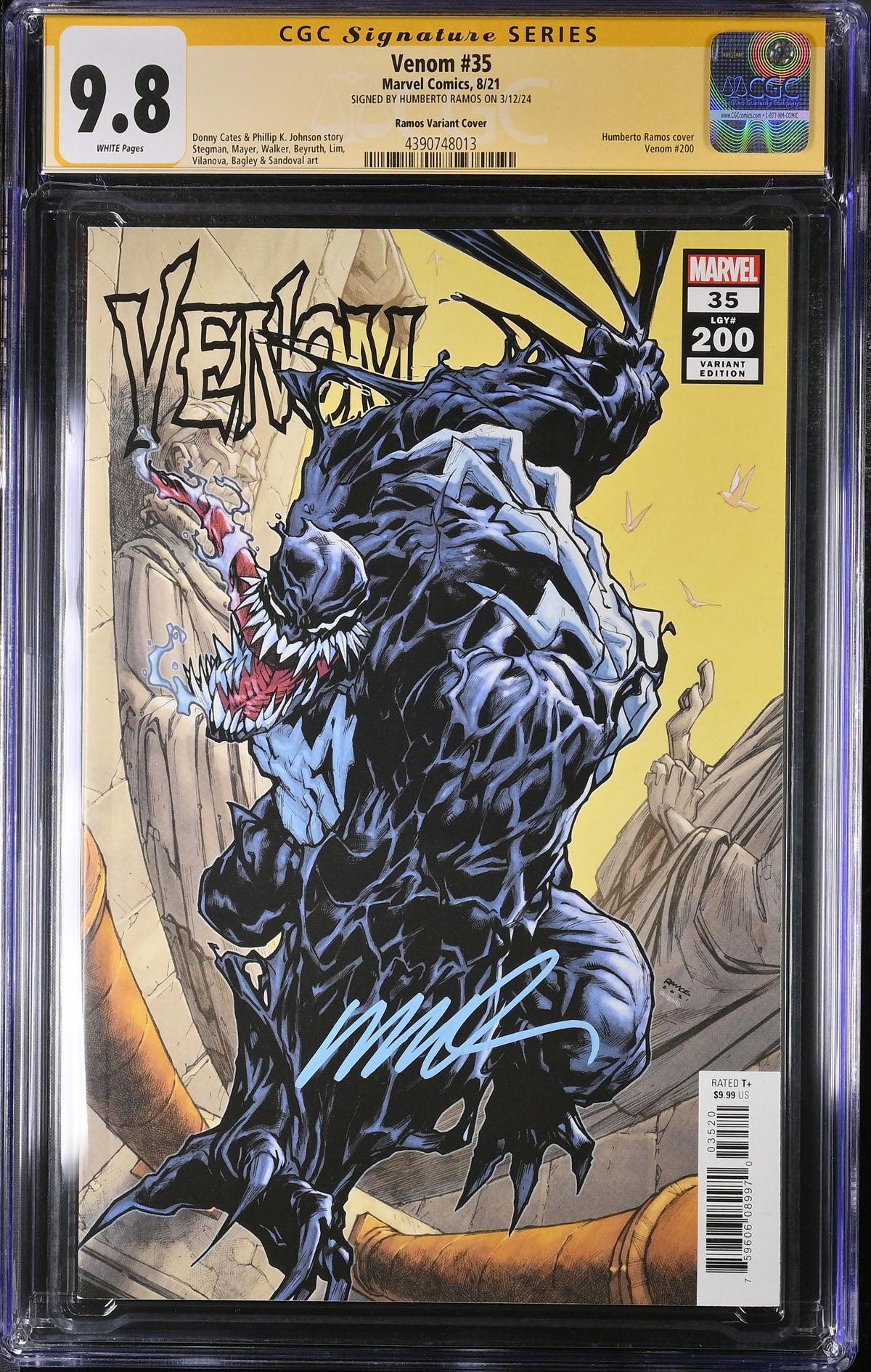 CGC VENOM #35 VARIANT (9.8) SIGNATURE SERIES - SIGNED BY HUMBERTO RAMOS