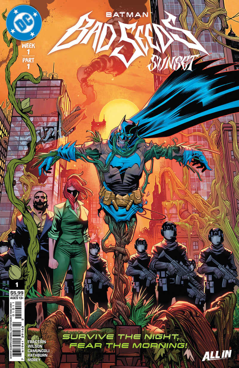 BATMAN BAD SEEDS SUNSET (2026) #1 (ONE SHOT) CVR A GIUSEPPE CAMUNCOLI & CLIFF RATHBURN