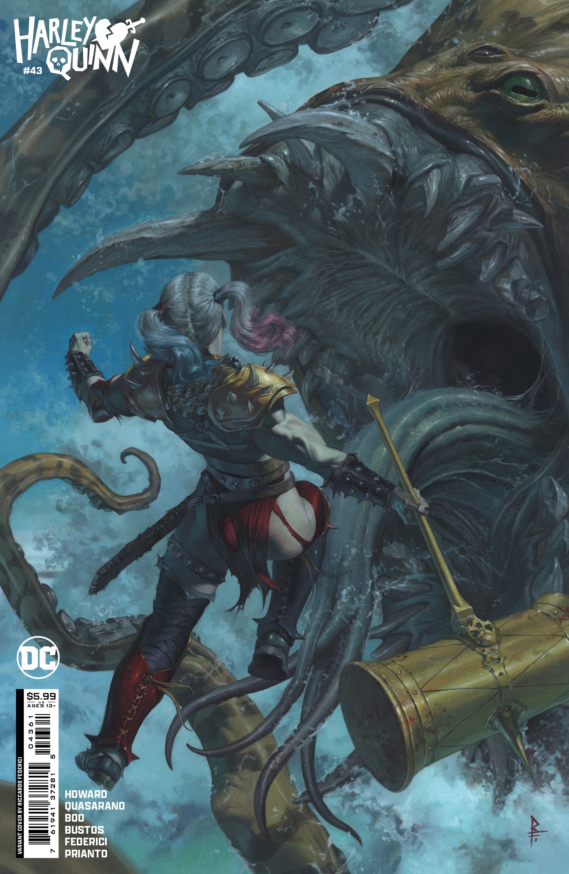 HARLEY QUINN (2021) #43 CVR C RICCARDO FEDERICI CARD STOCK VAR