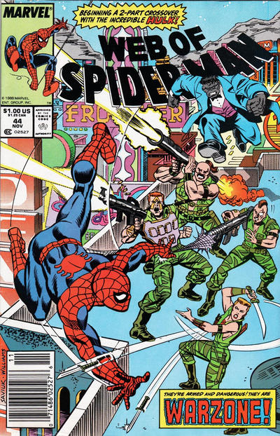 WEB OF SPIDER-MAN (1985) #44 NEWSSTAND EDITION