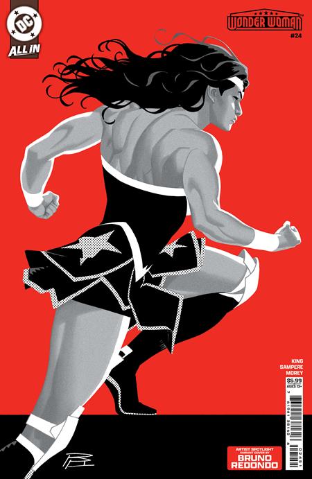 WONDER WOMAN (2023) #24 CVR D BRUNO REDONDO ARTIST SPOTLIGHT CARD STOCK VAR