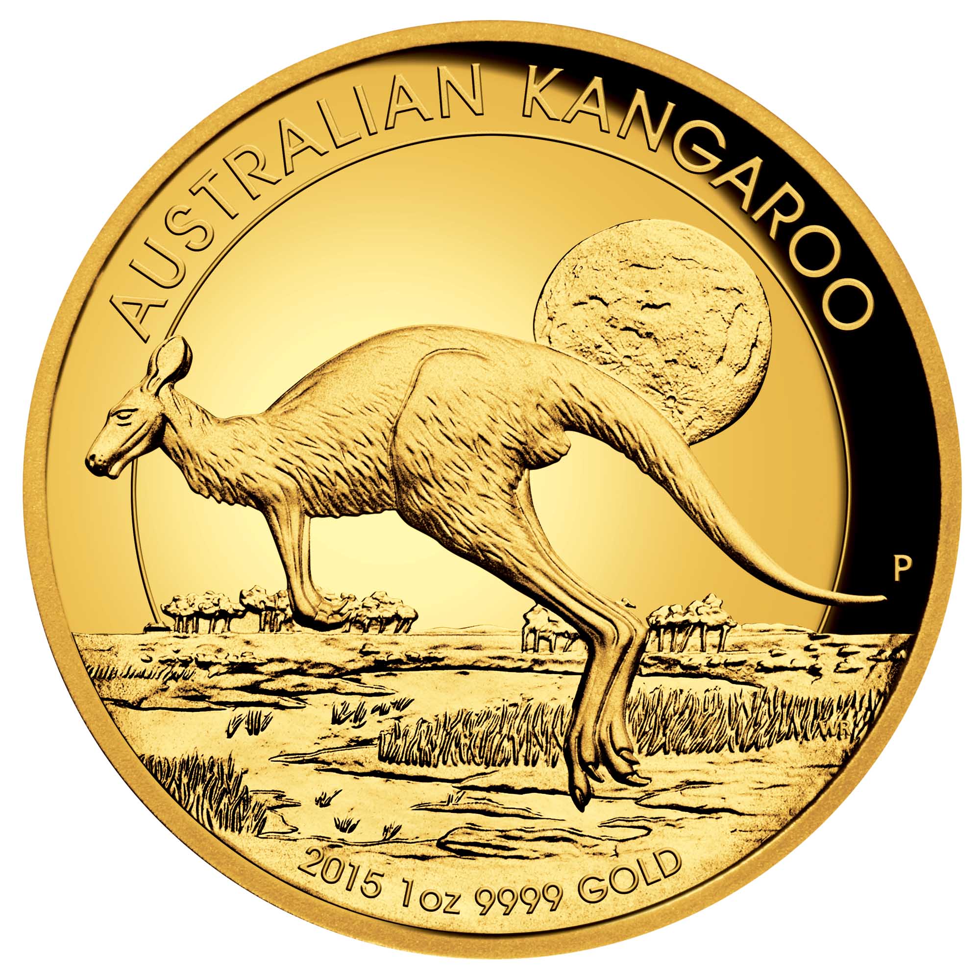 AUSTRALIAN KANGAROO 2015 1OZ GOLD PROOF HIGH RELIEF COIN