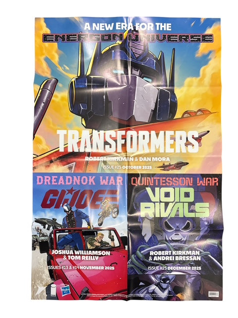 ENERGON UNIVERSE 2025 DOUBLE SIDED FOLDED PROMO POSTER