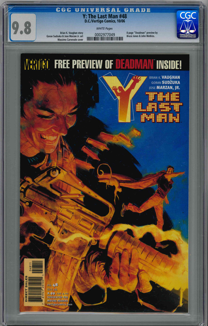 CGC Y: THE LAST MAN (2002) #48 (9.8)