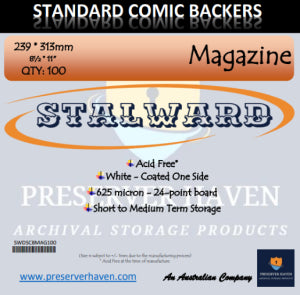 STALWARD BACKING BOARDS - MAGAZINE