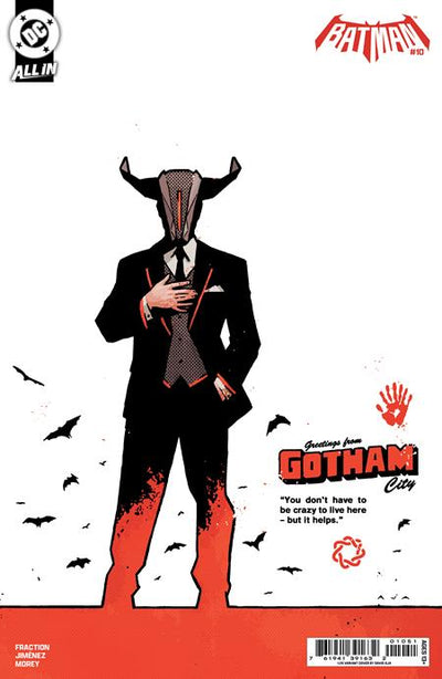 BATMAN (2025) #10 CVR F INC 1:25 DAVID AJA CARD STOCK VAR