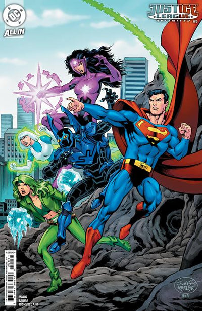 JUSTICE LEAGUE UNLIMITED (2024) #5 CVR F INC 1:25 DAN JURGENS CARD STOCK VAR