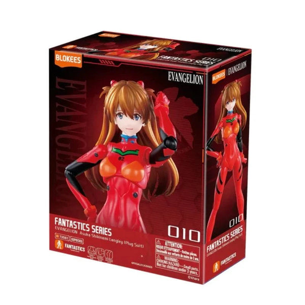 BLOKEES EVANGELION FANTASTICS SERIES ASUKA SHIKINAMI LANGLEY (PLUG SUIT) MODEL