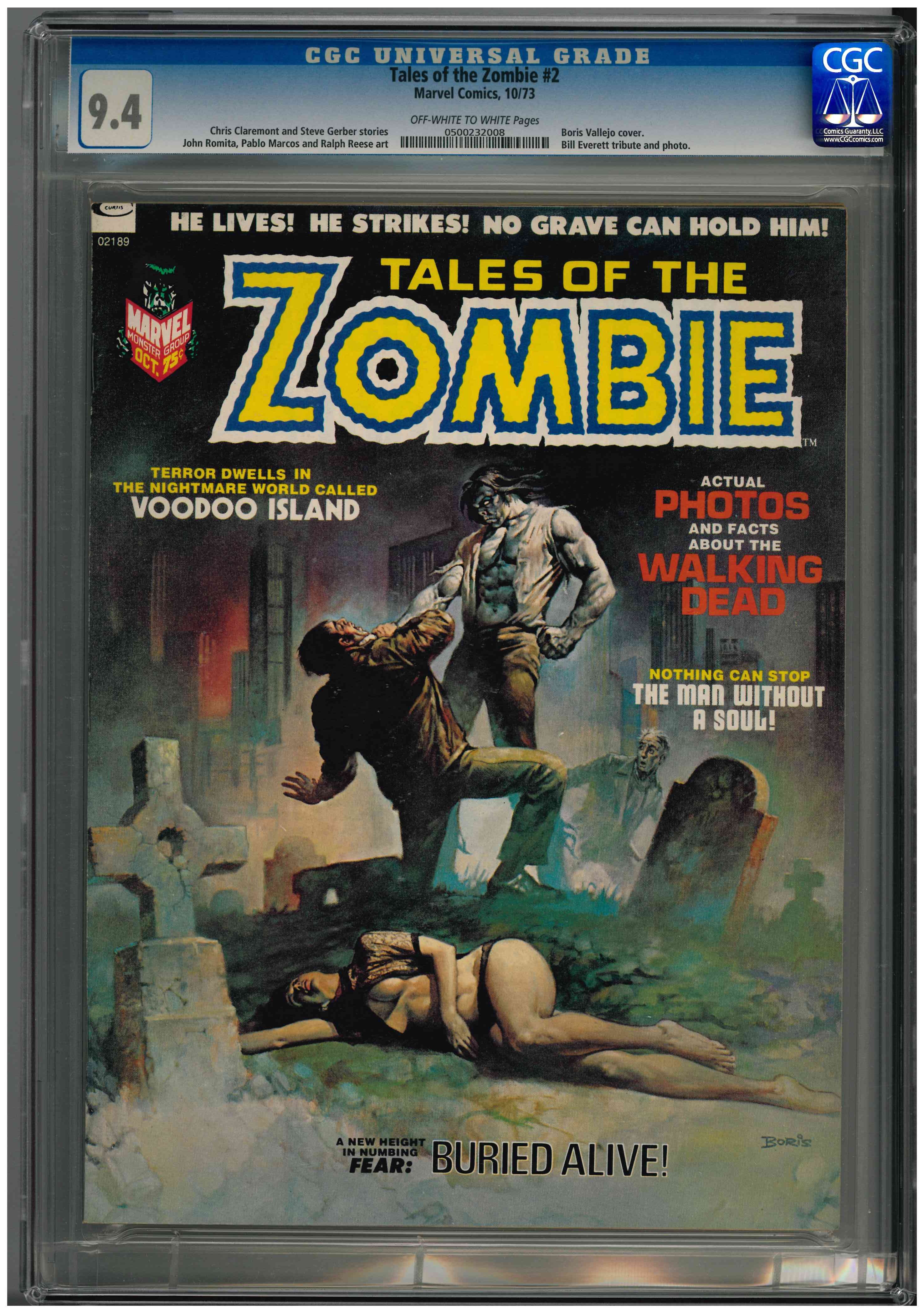 CGC TALES OF THE ZOMBIES (1973) #2 (9.4)