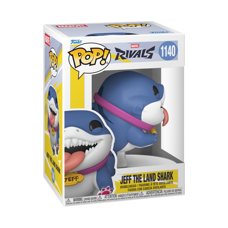 POP MARVEL RIVALS JEFF THE LAND SHARK VINYL FIG