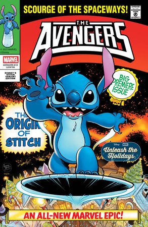 AVENGERS (2023) #33 LUCIANO VECCHIO DISNEY STITCH UNLEASH THE HOLIDAYS VAR