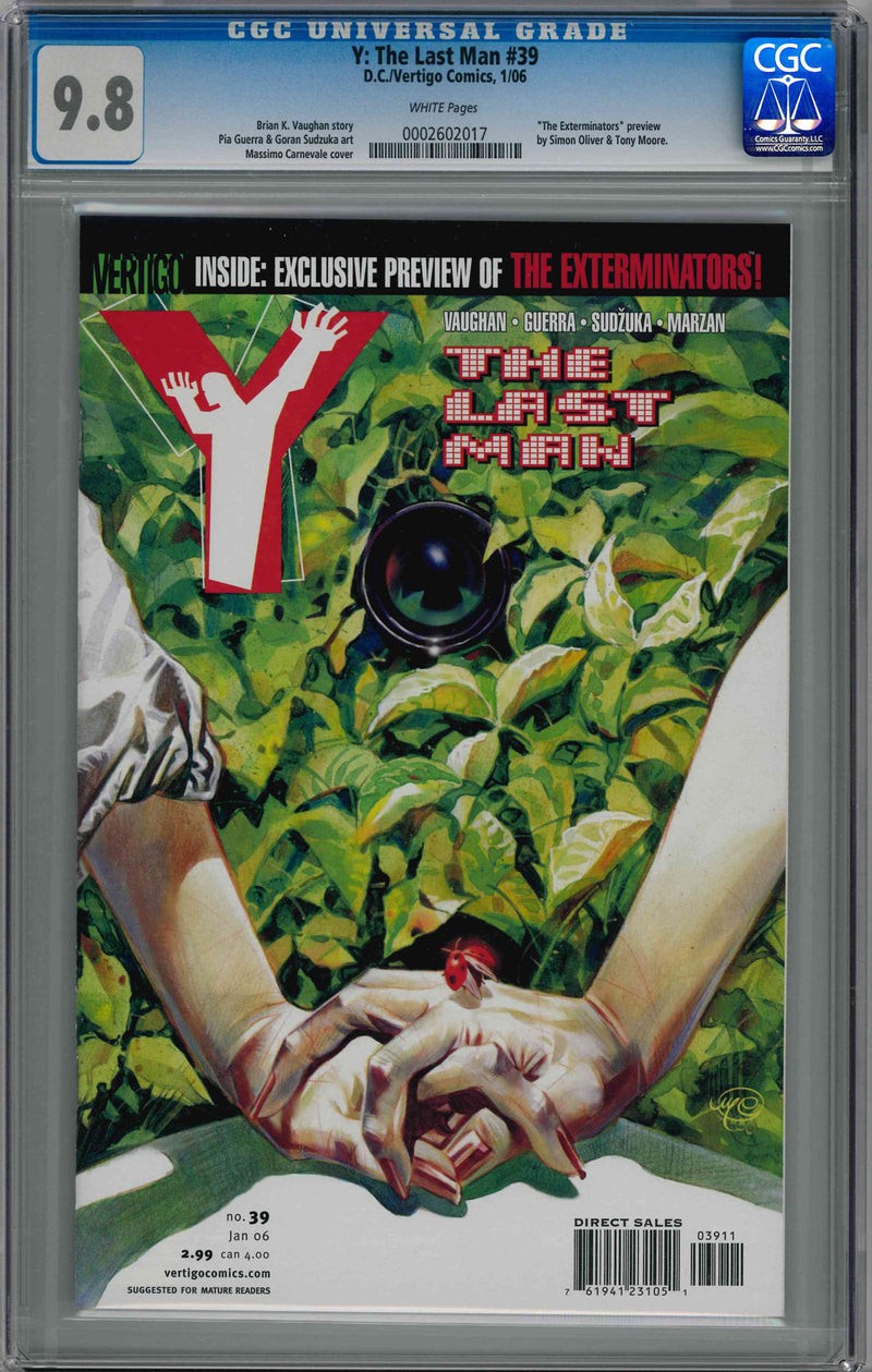 CGC Y: THE LAST MAN (2002) #39 (9.8)