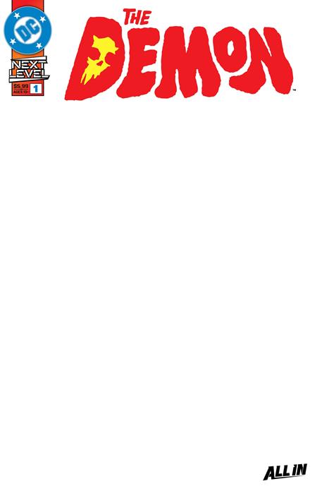 DEMON (2026) #1 CVR F BLANK CARD STOCK VAR