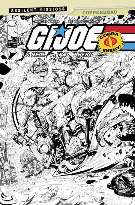 GI JOE A REAL AMERICAN HERO SSSILENT MISSIONS COPPERHEAD (2026) #1 (ONE SHOT) CVR C INC 1:10 HOWARD PORTER B&W VAR