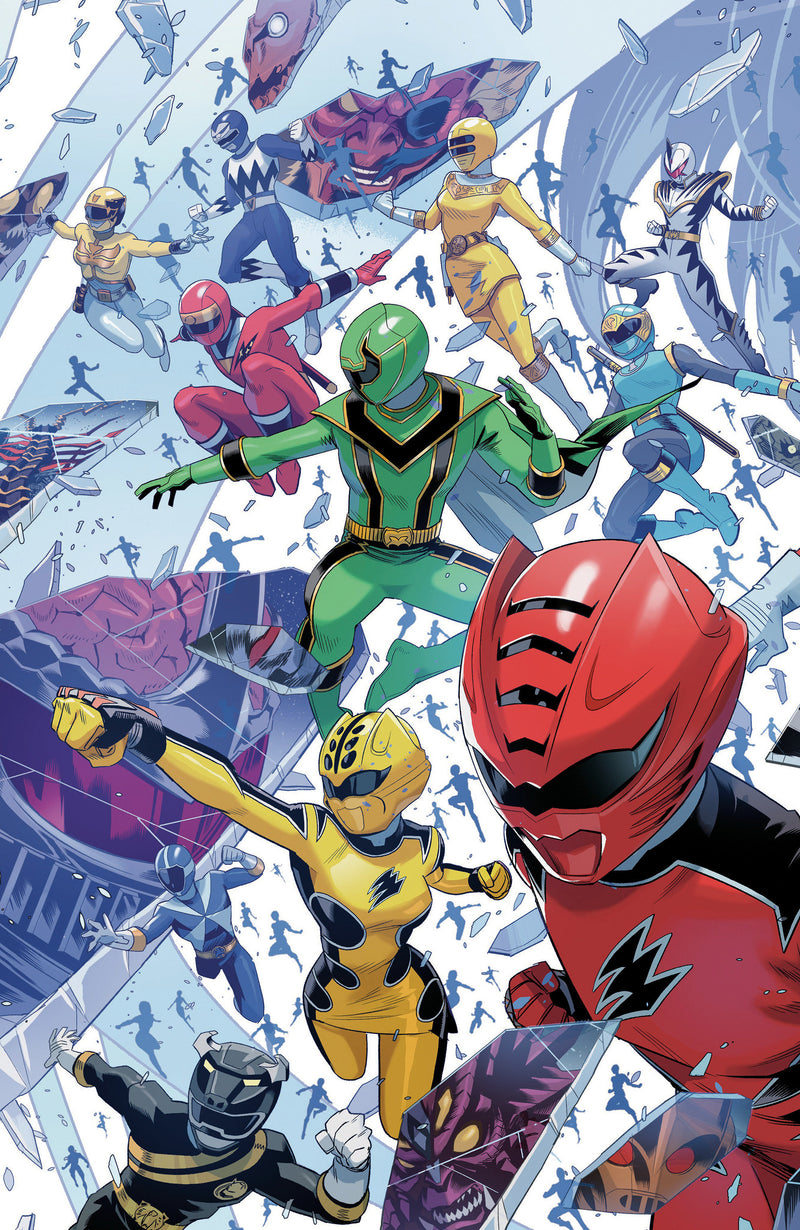 POWER RANGERS UNLIMITED (2026) #1 CVR C EVERY RANGER EVER CARDSTOCK CONNECTING VAR