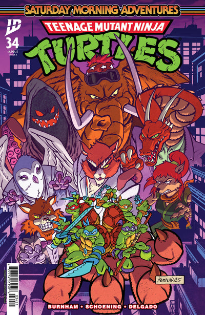 TMNT SATURDAY MORNING ADVENTURES CONTINUED (2023) #34 CVR B CATALAN