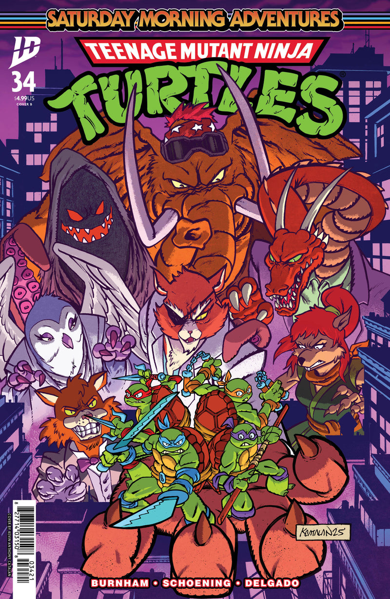 TMNT SATURDAY MORNING ADVENTURES CONTINUED (2023) #34 CVR B CATALAN