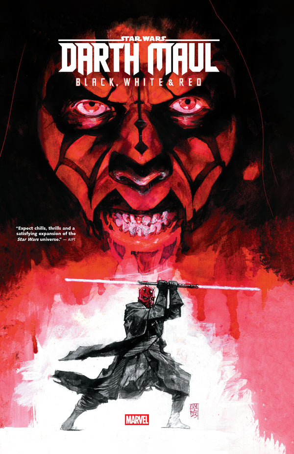 STAR WARS DARTH MAUL BLACK WHITE & RED TP