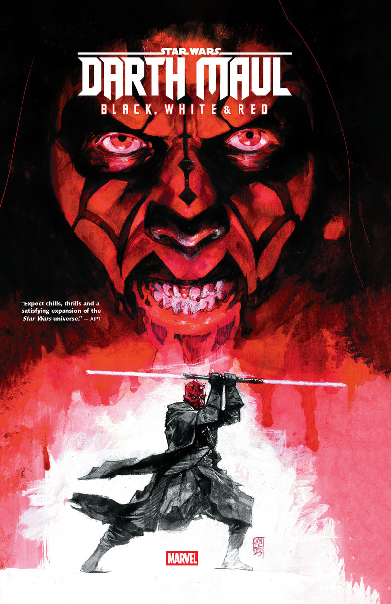 STAR WARS DARTH MAUL BLACK WHITE & RED TP