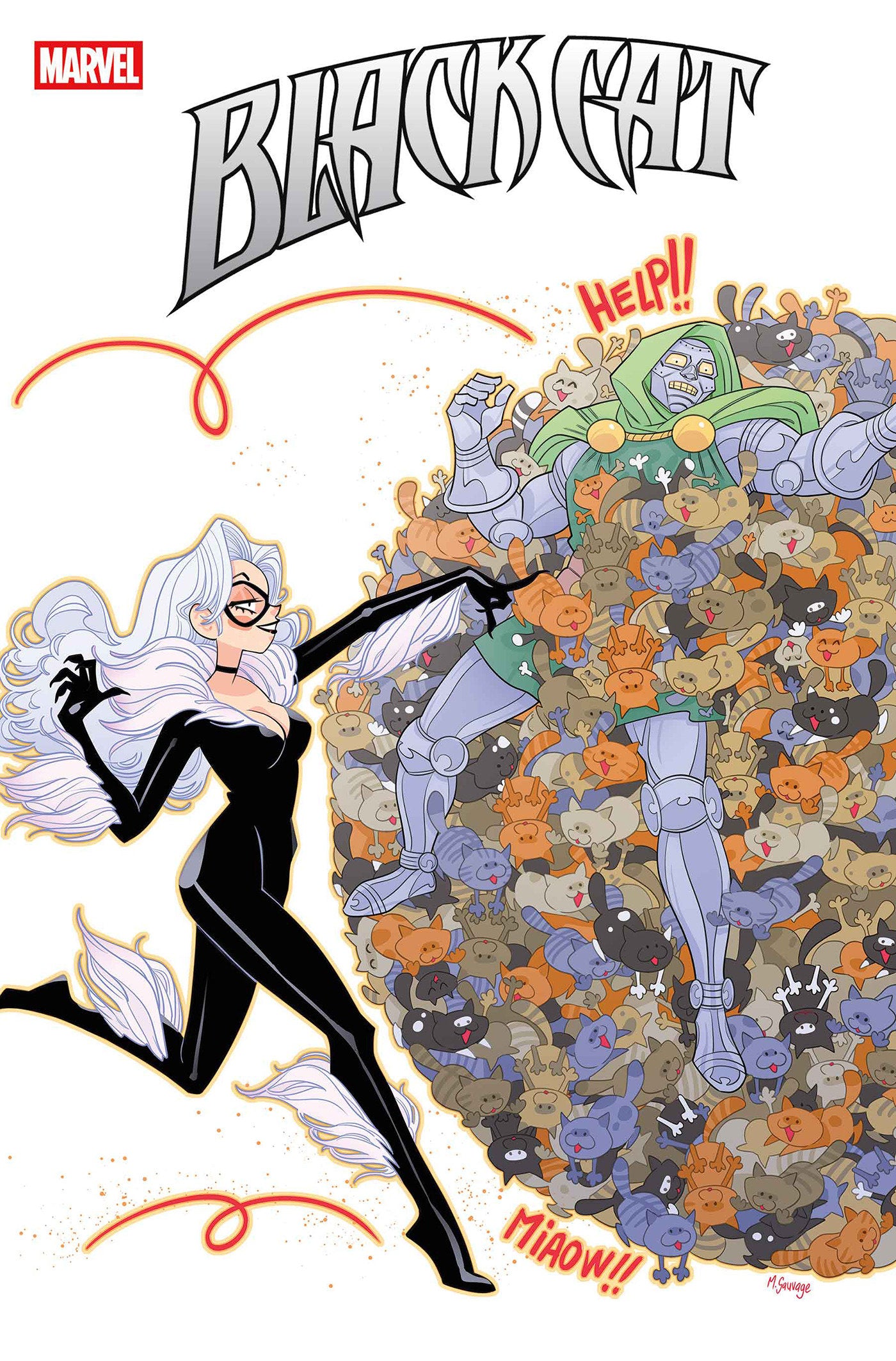 BLACK CAT (2025) #8 MARGUERITE SAUVAGE DOOM HOMAGE VAR