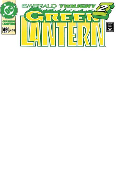 GREEN LANTERN (1990) #49 FACSIMILE EDITION (2026) CVR B BLANK CARD STOCK VAR