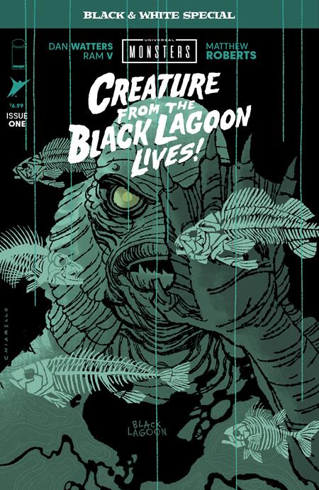 UNIVERSAL MONSTERS CREATURE FROM THE BLACK LAGOON LIVES BLACK & WHITE SPECIAL (2026) #1 CVR B MARK CHIARELLO