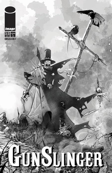 GUNSLINGER SPAWN (2021) #55 CVR B IG GUARA B&W VAR