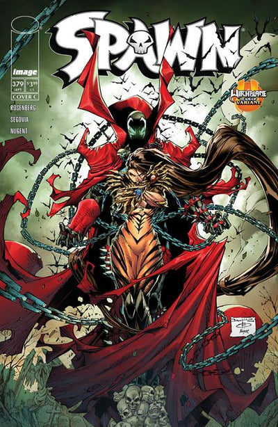 SPAWN (1992) #379 CVR C BRETT BOOTH WITCHBLADE TEAM UP VAR
