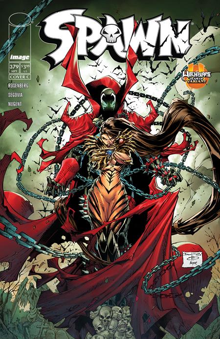 SPAWN (1992) #379 CVR C BRETT BOOTH WITCHBLADE TEAM UP VAR