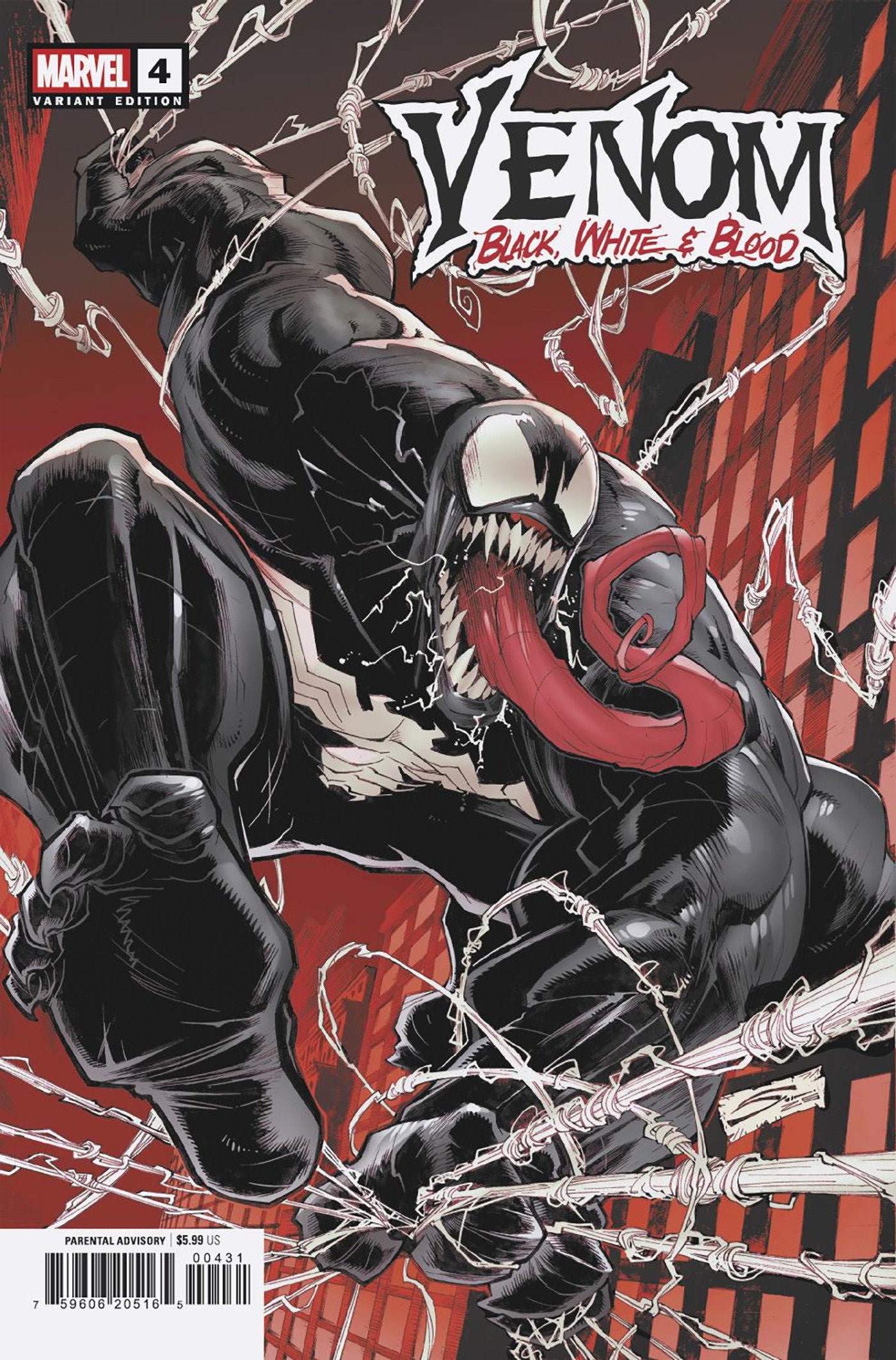 VENOM BLACK WHITE & BLOOD (2025) #4 GERARDO SANDOVAL VAR