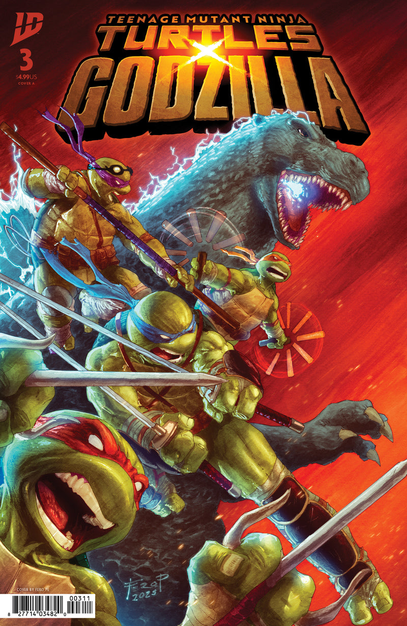 TEENAGE MUTANT NINJA TURTLES X GODZILLA (2025) #3 CVR A PE