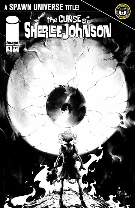 SPAWN THE CURSE OF SHERLEE JOHNSON (2025) #4 CVR C JONATHAN GLAPION B&W