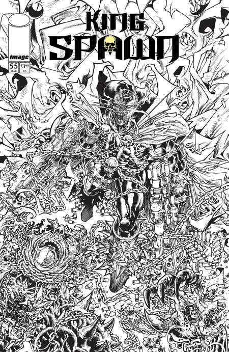 KING SPAWN (2021) #55 CVR B HARVEY TOLIBAO B&W VAR