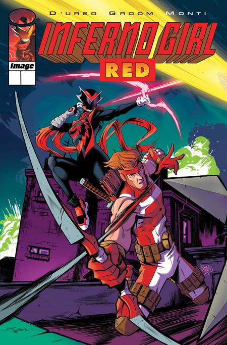 INFERNO GIRL RED BOOK TWO (2025) #1 CVR D DANIEL BAYLISS YOUNGBLOOD TEAM UP VAR