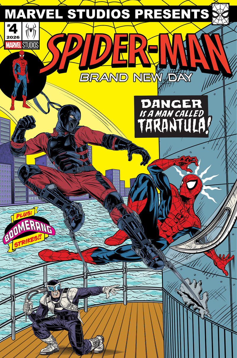 PUNISHER VS SPIDER-MAN (2026) #2 ADAM STAFFORD SPIDER-MAN BRAND NEW DAY MARVEL STUDIOS VAR