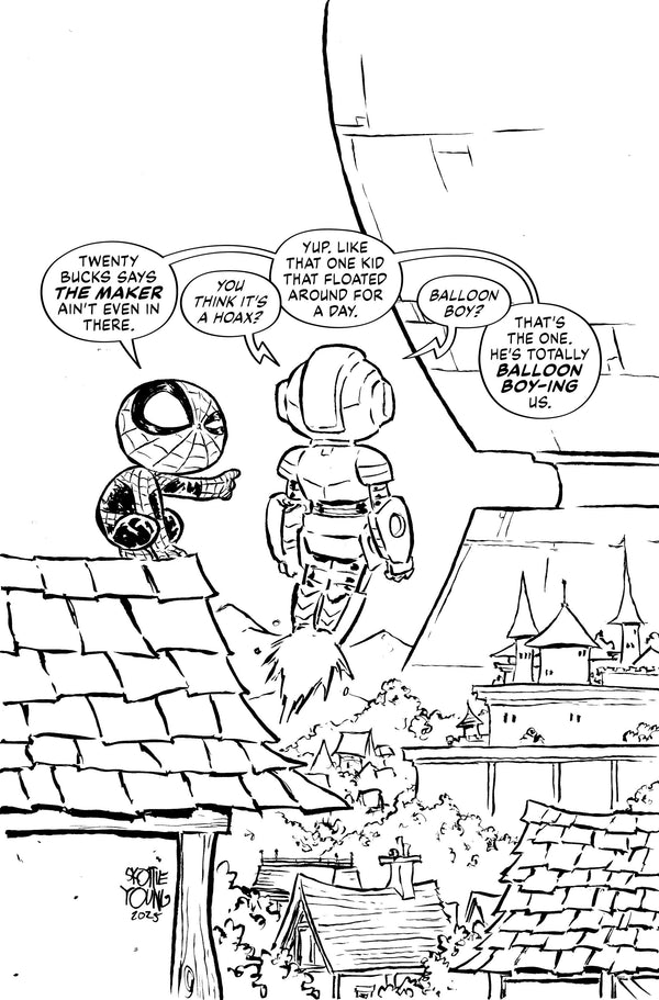 ULTIMATE ENDGAME (2025) #1 100 COPY INCV SKOTTIE YOUNG BLACK AND WHITE VIRGIN VAR