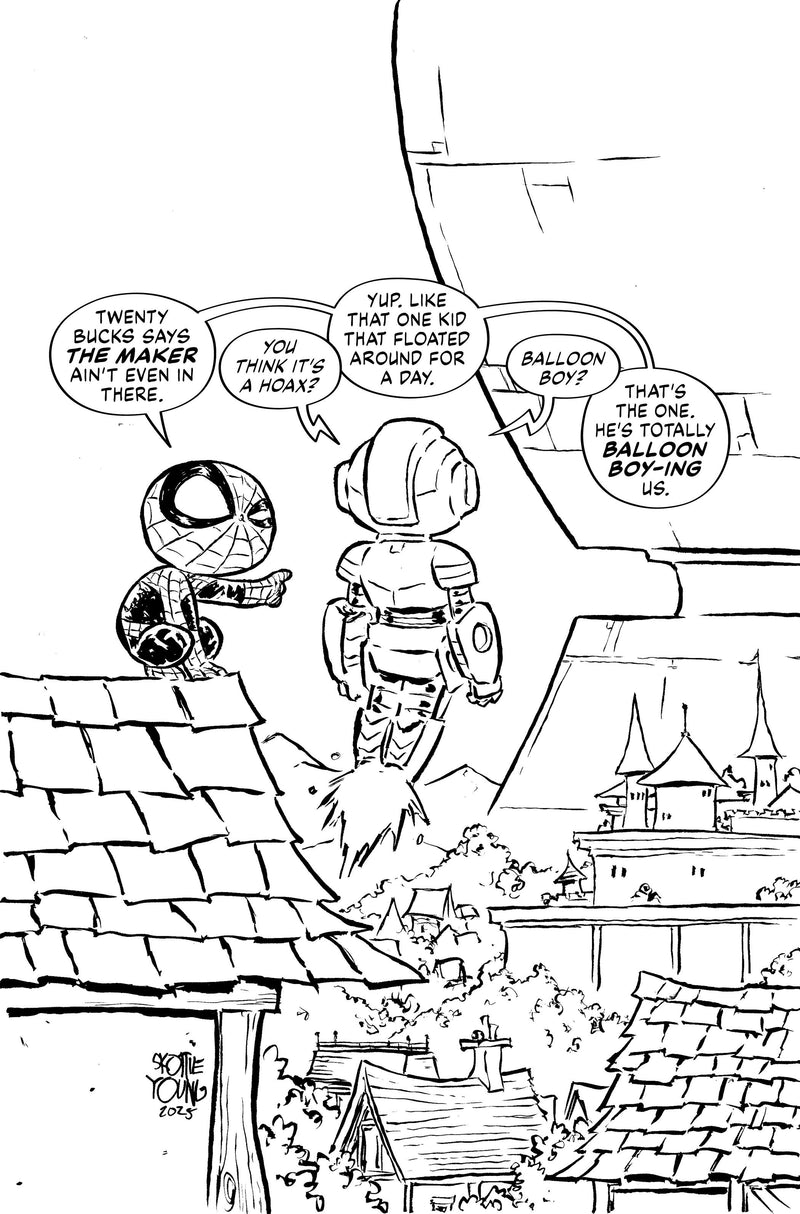 ULTIMATE ENDGAME (2025) #1 100 COPY INCV SKOTTIE YOUNG BLACK AND WHITE VIRGIN VAR