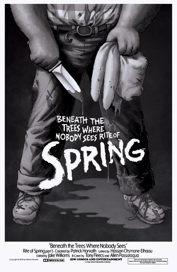 BENEATH THE TREES WHERE NOBODY SEES RITE OF SPRING (2025) #5 CVR E 25 COPY INCV FLEECS B&W VAR