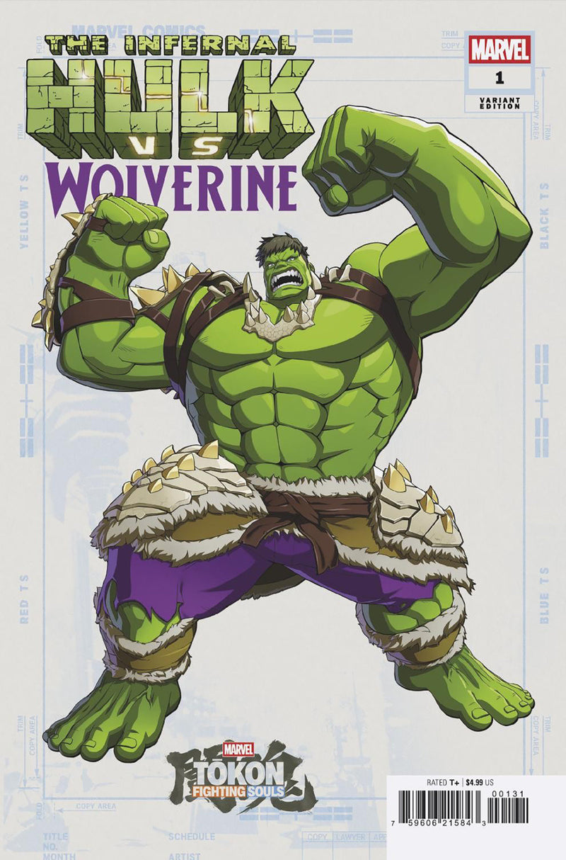 INFERNAL HULK VS WOLVERINE (2026) #1 (ONE SHOT) MARVEL TOKON FIGHTING SOULS VAR