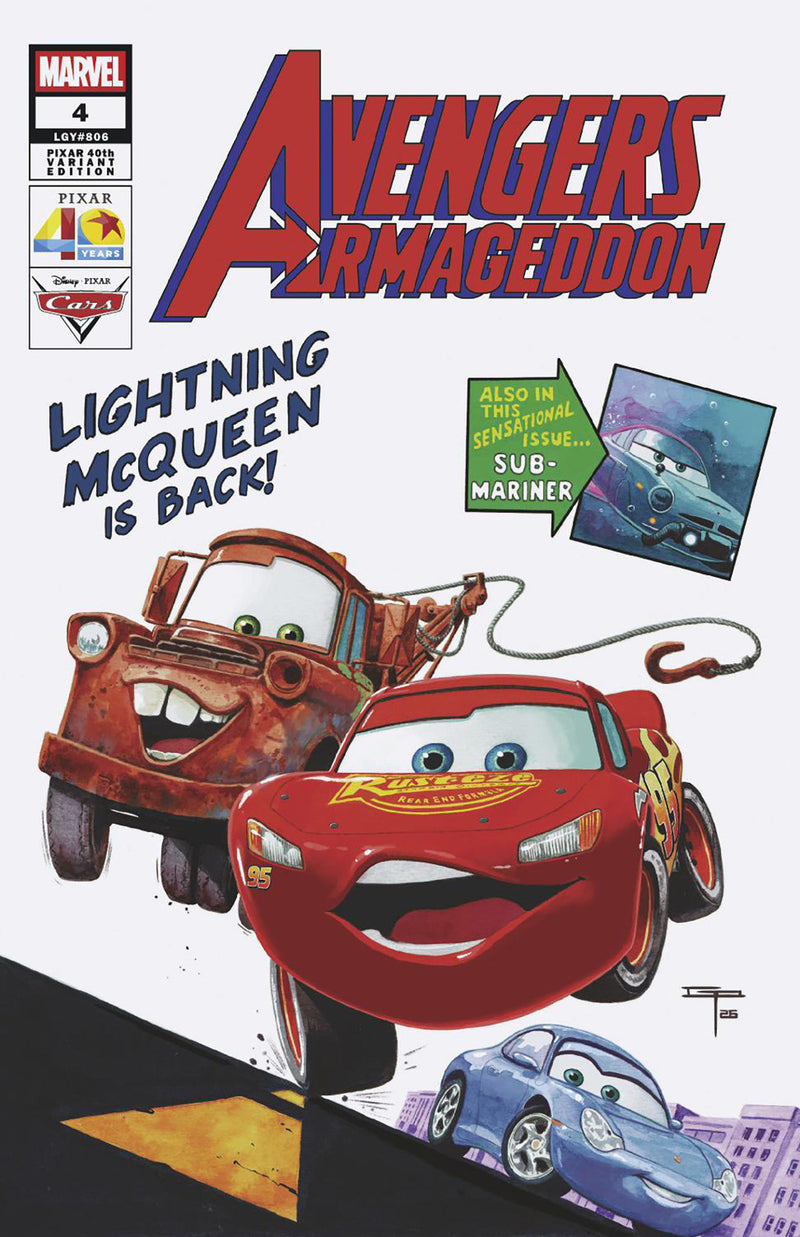 AVENGERS ARMAGEDDON (2026) #4 GERMAN PERALTA PIXAR 40TH VAR