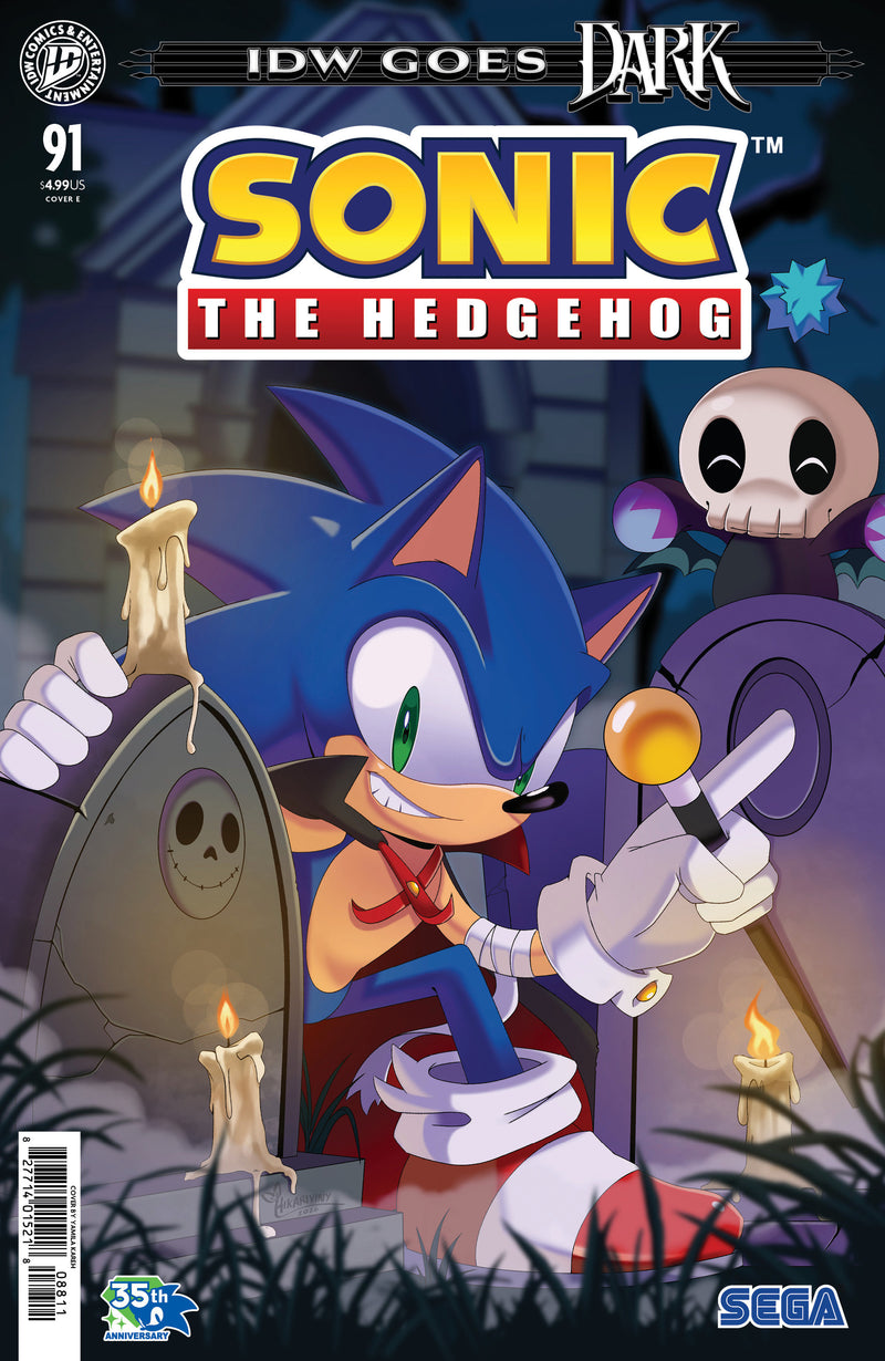 SONIC THE HEDGEHOG (2018) #91 CVR E KAREH IDW GOES DARK